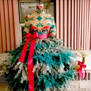 Custom Christmas tree made with real pine.